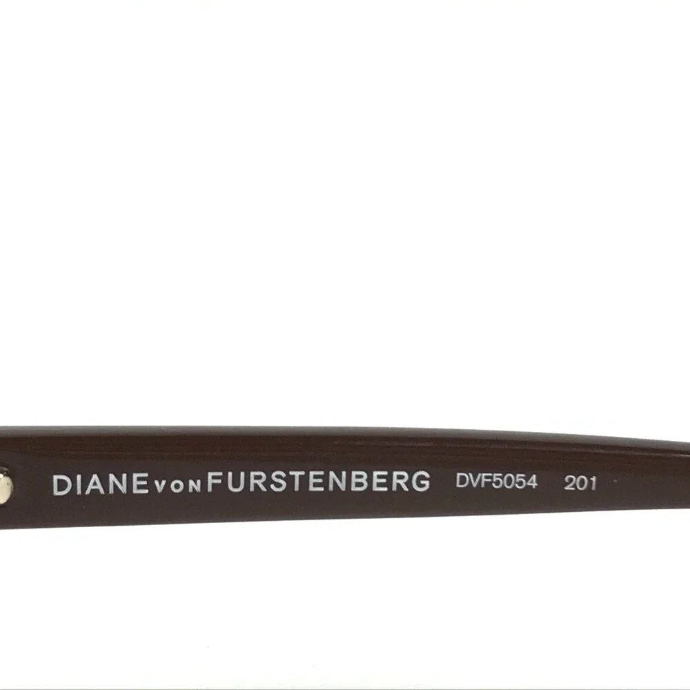 Diane von Furstenberg Eyeglasses Frames DVF5054 201 Brown Cat Eye 50-15-135